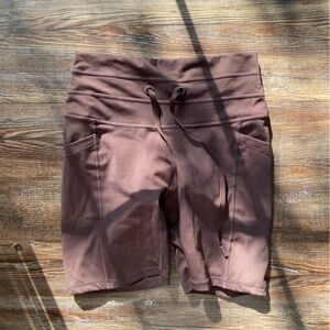 Cargo Biker Short with Pockets (Pet Hair Resistant) - Carob